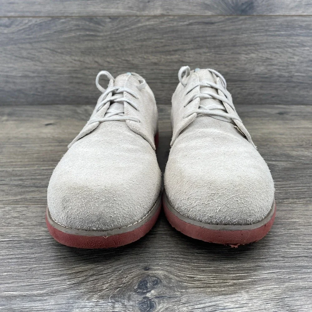 Sperry Top-Sider Tevin Boys Suede Oxford Shoes Sand Beige Size 5.5 YB26435F